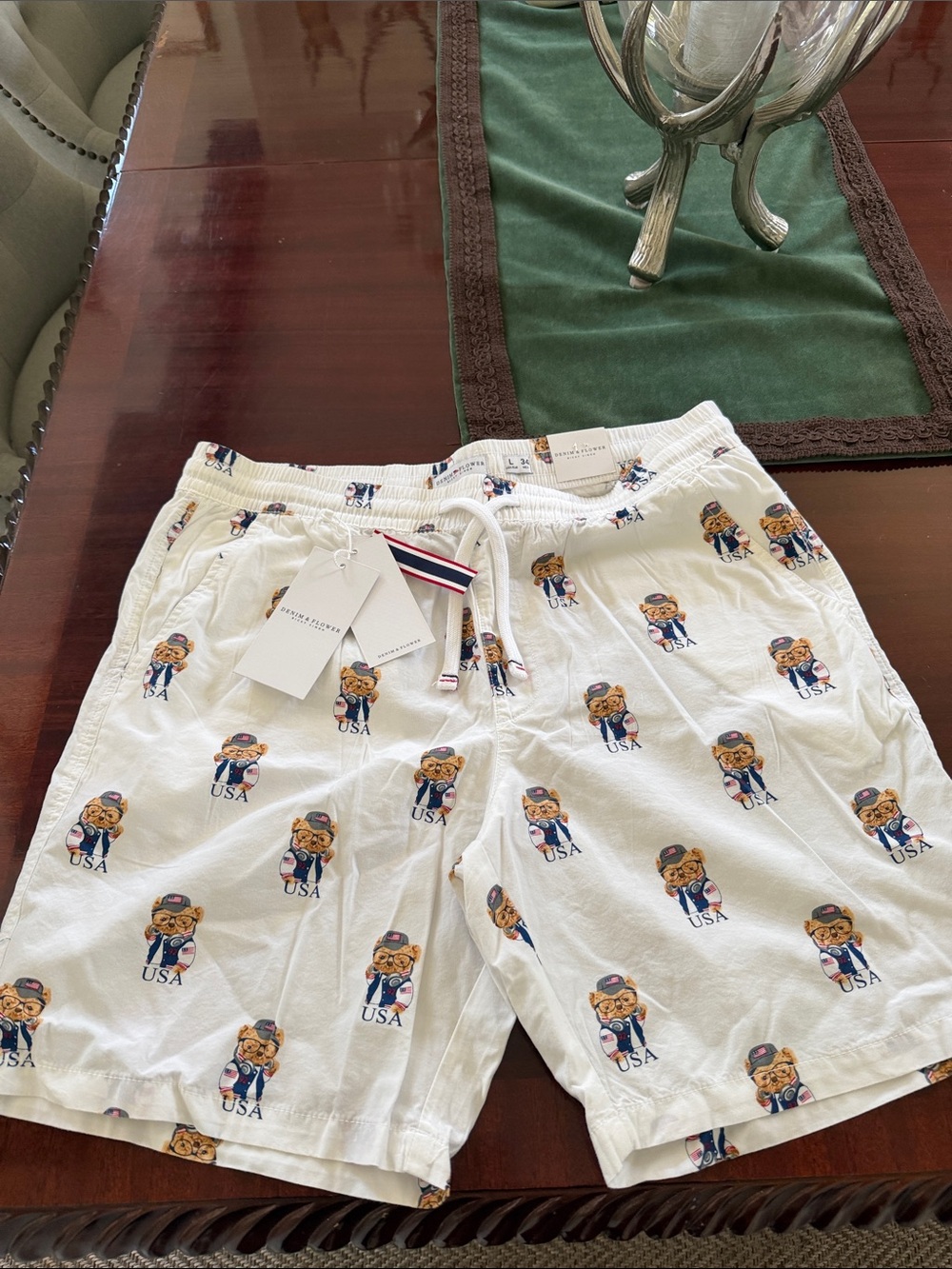 Polo Bear USA by  Denim & Flower  Printed Shorts